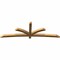 Ekena Millwork Davenport Rough Sawn Timber Gable Bracket, Western Red Cedar, 108"W x 36"H x 4"D x 4"F, 8/12 Pitch GBW108X36X0404DAV00RWR - alternate 3